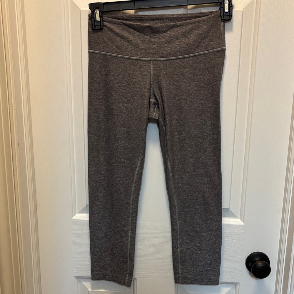 lululemon athletica High-Waist Heather Gray Women's cropped Leggings 6